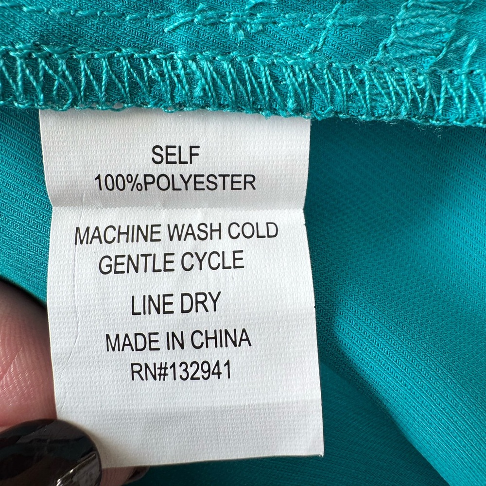Amanda Uprichard New York Vittoria Teal Mini Shift Dress size XS $216 - Picture 11 of 12